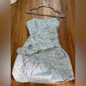 Zara blue flower dress
